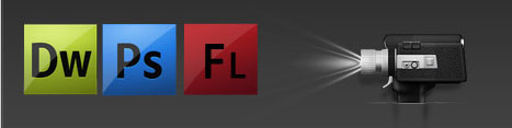 我們掌握的技能有：dreamweaver,flash,photoshop